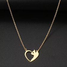 Collana Gatto Minimalista -