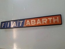 Scritta FIAT ABARTH Targhetta posteriore Post Ritmo 130 Uno Turbo 131 Racing