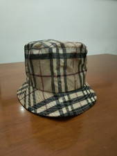 Cappello Panama Burberry  in tela cerata impermeabile 
