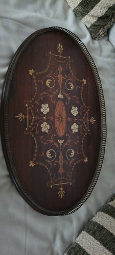 Large antique beautifly inlaid - large,