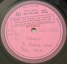 SXL 6953 *SIBELIUS - VIOLIN