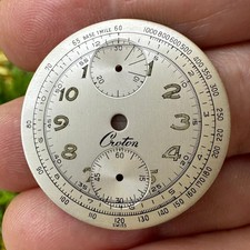 Croton Chronograph Vintage Dial originale 29,5mm per Cal. Venus 170