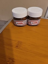 2 Nutella MINI GLASS Jar