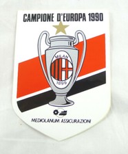 calcio milan vintage anni 80 anni 90 ultras ultrà CAMPIONE 1990 STICKER ADESIVO