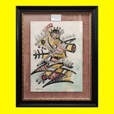 quadro composizione su cartone in rilievo di umberto mastroianni anno 1980