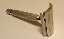 Rasoio Di Sicurezza, Vintage British Razor, Gillette Tech Ball End