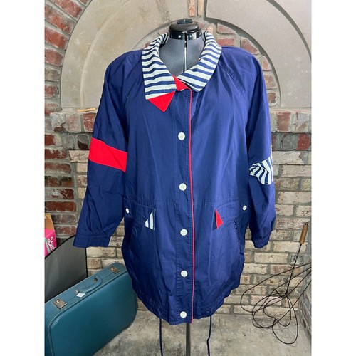 Giacca nautica blu navy rosso - nautica,