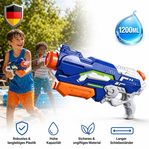Pistola acqua 1200ml - pistola,