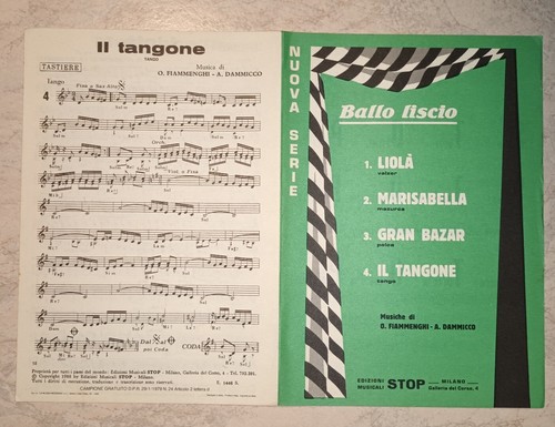 Spartito musicale ballo - ballo, liscio