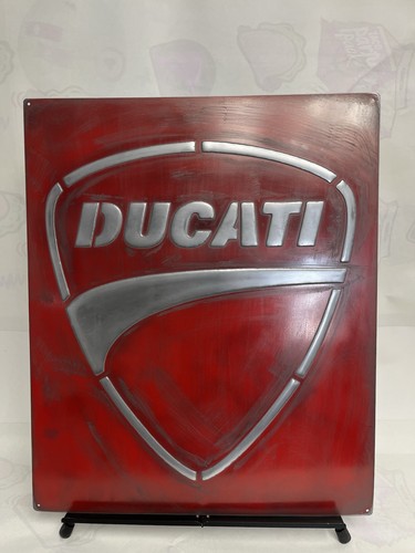 Insegna ducati vintage metallo - insegna,