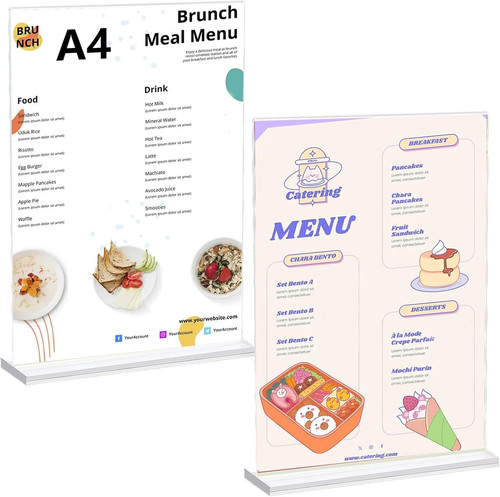 Porta menu da tavolo - a4,