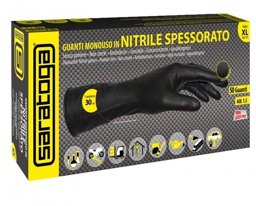 Guanti monouso neri nitrile - guanti,