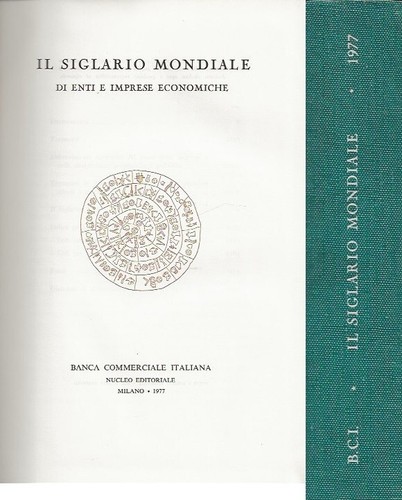 Siglario mondiale bci 1977 - mondiale,