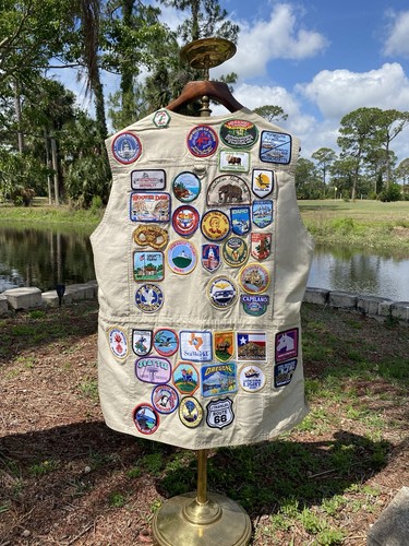 Vintage patch gilet khaki - vintage,