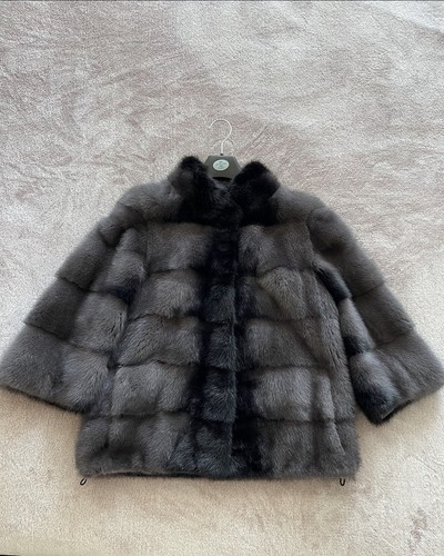 Cappotto visone grigio taglia