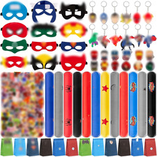 110 PCS Supereroi Gadget Compleanno, Regalo Feste Compleanno 12 Bracciale 50 Ade