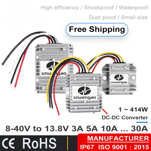 Buck boost 40v 8v - 13,8v, 3a