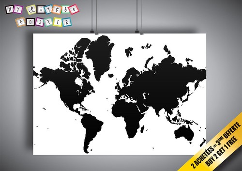 Locandina cartina del mondo - locandina,
