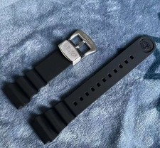 Cinturino orologio 20-22 mm per SEIKO Prospex NERO SRP779 SRPC91 gomma siliconica.