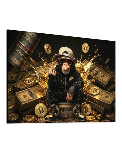 Quadro tela scimpanzé cool - quadro, su