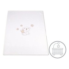 Coperta Lettino in Pile Beige Baby Idea