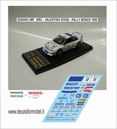 Decals subaru impreza - decals, 1:43