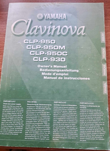 Yamaha clavinova owner - yamaha,