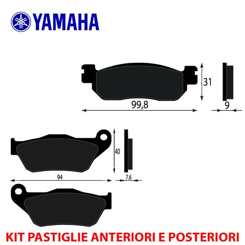 Pastiglie freno yamaha max - pastiglie,