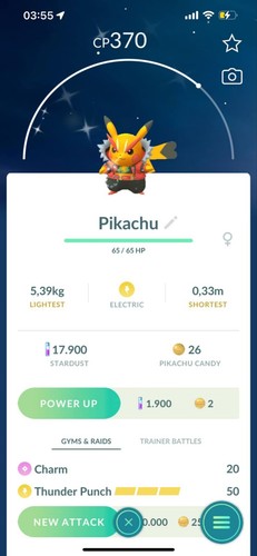 Costume pokémon shiny pikachu - costume,