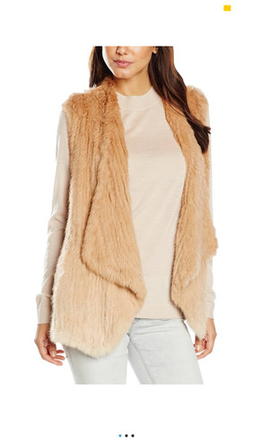 Cortefiel gilet pelle cammello - gilet,