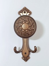 Appendiabiti vintage in ottone attaccapanni antico appendi abiti da parete muro