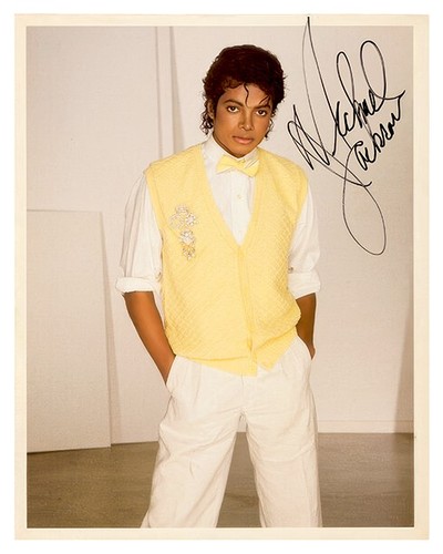Autografo michael jackson 8x10 - autografo,