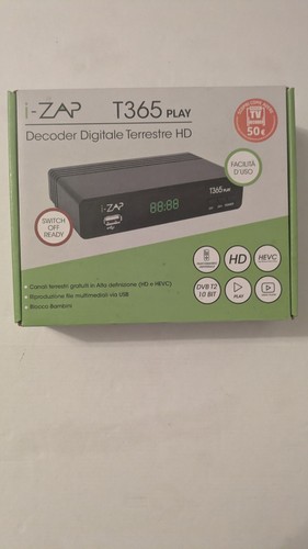Zap t365 play decoder - i-zap,