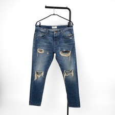 Jeans Zara Uomo Blu Distressed