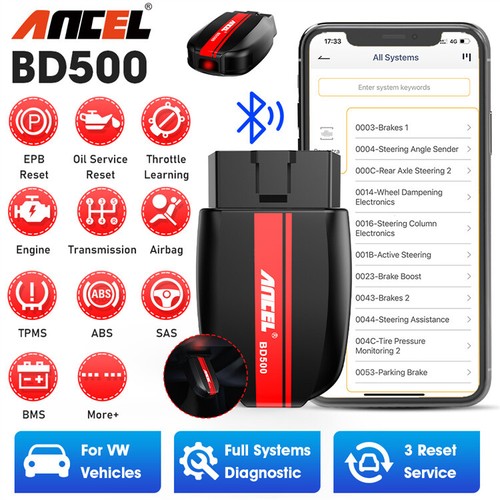 Ancel bd500 per vag auto - bd500, obd2