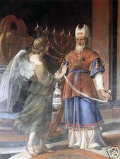 SANTINO HOLY CARD SAN ZACCARIA PADRE DI SAN GIOVANNI BATTISTA