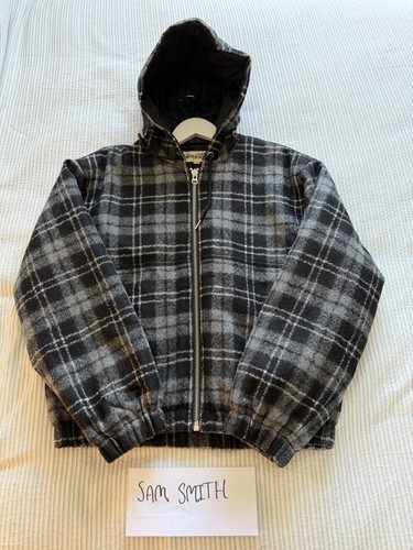 Stussy wool plaid work jacket - wool,