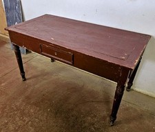 Tavolo Antico Banco Da Lavoro Isola Cucina Country Abete Originale Toscana 