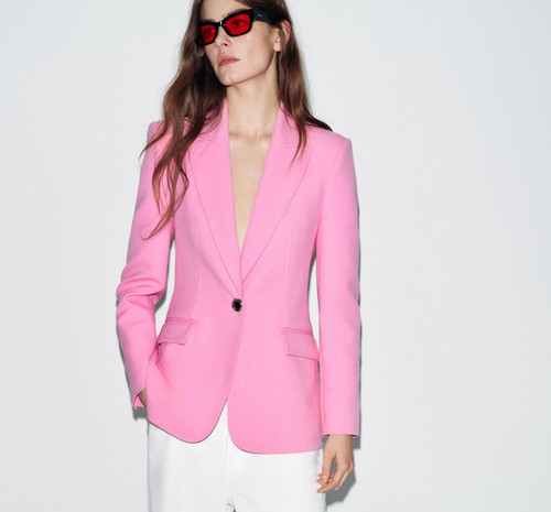 Zara blazer donna rosa - zara,