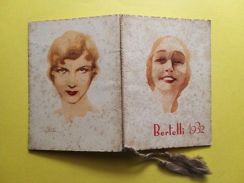 Calendarietto bertelli - bertelli, (1932)