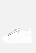 Women's Eco Leather Rhinestone