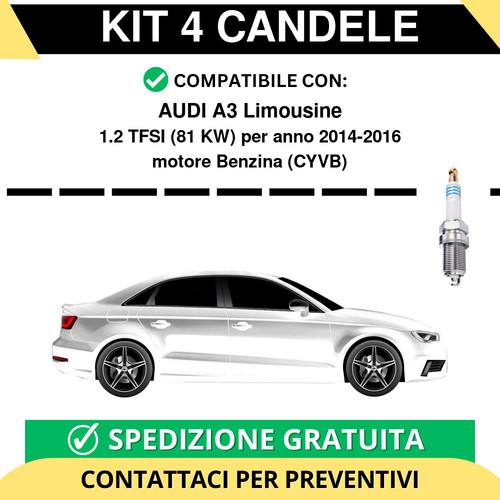 Kit candele per audi - kit,