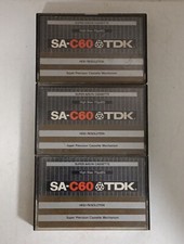 Lotto 3x TDK SA-C 60 1979