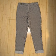 Pantalone Zara a righe bianco