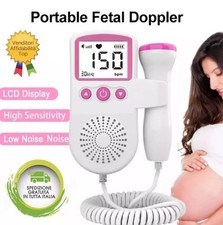 Doppler fetale battito Cuore Bambino Frequenza Cardiaca Gravidanza Mamma JBmbhc