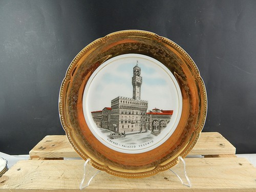 Antico piatto porcellana oro - porcellana, e
