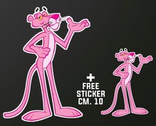 Adesivo  LA PANTERA ROSA +  1 STICKER GRATUITO CM. 10