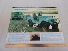 BROCHURE DEPLIANT ORIGINALE DAIHATSU TAFT F20 - F 20 IN ITALIANO MONOPAGINA