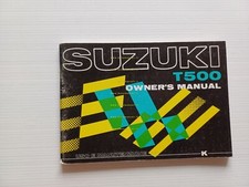 Suzuki T 500 1973 manuale uso manutenzione libretto ITALIANO originale