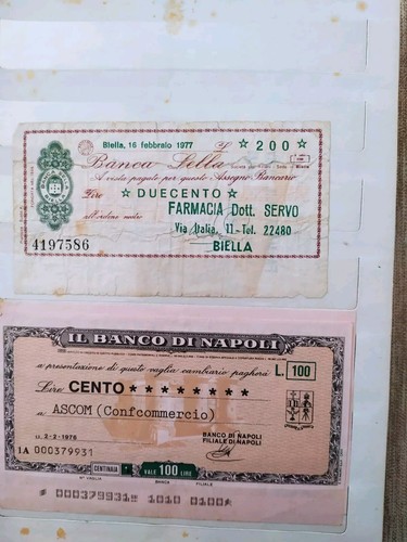 Collezione mini assegni lire - mini,